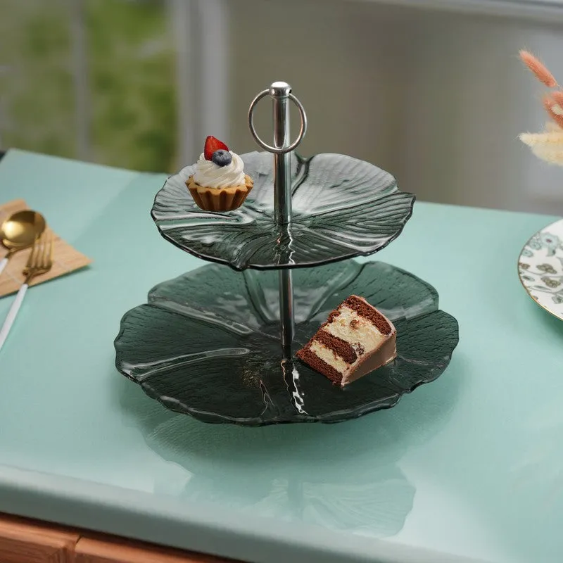 Midnight Petals Two Tiered Cake Stand media 3