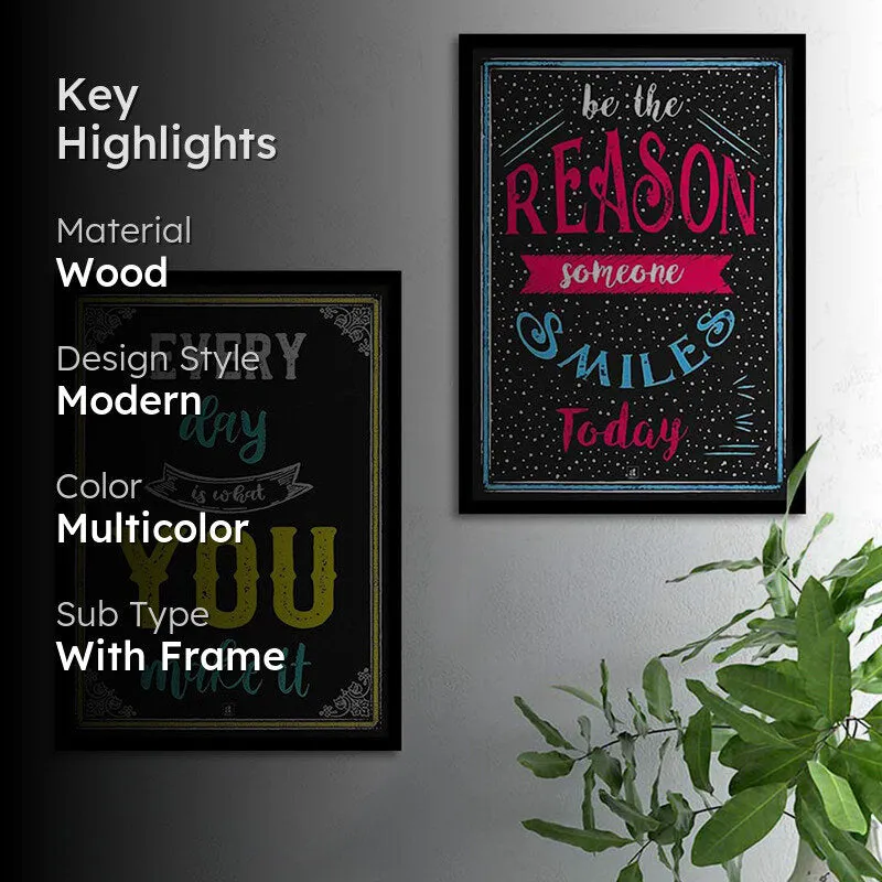 Reason & Smile Wall Art - Set Of Two media 2