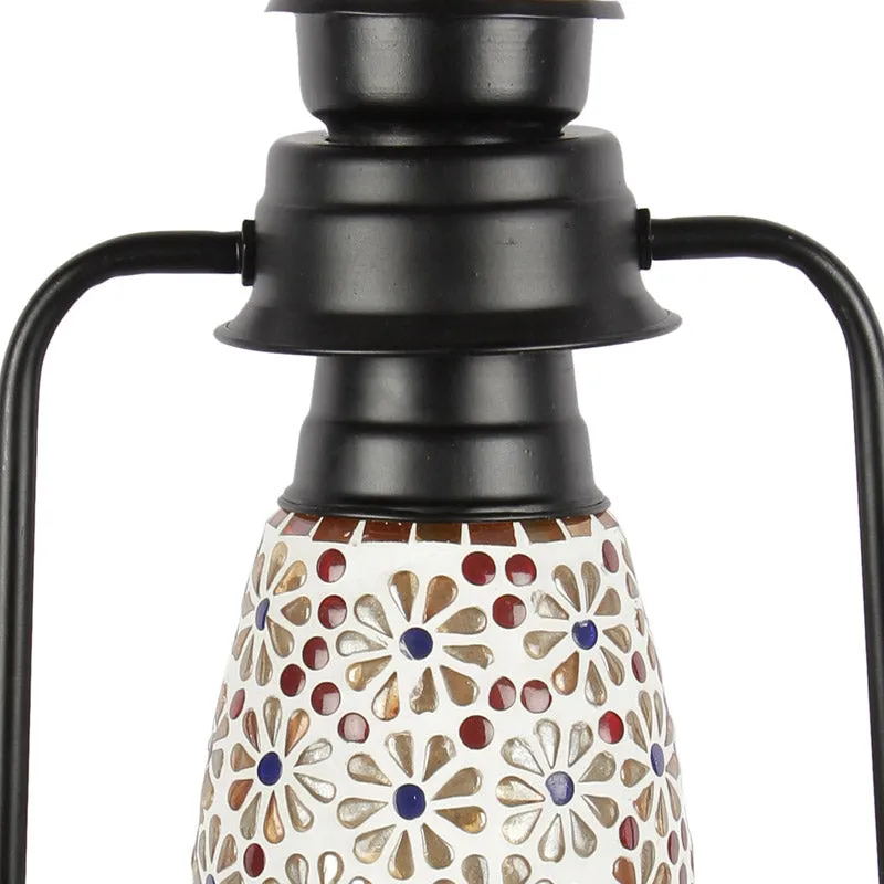 Admya Mosaic Lantern Iron Wall Lamp - Black media 5