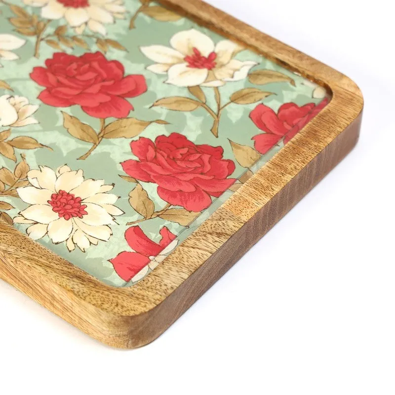 FloriNest Mango Wood Platter With Dip Bowl - Three Piece Set media 6