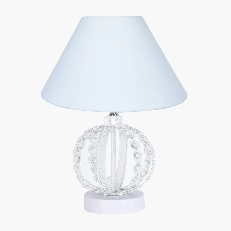 NatureNest Organic Wooden Table Lamp Design - White media 3