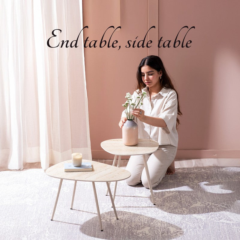 Balance Center Table (Ivory) - Set Of Two media 5