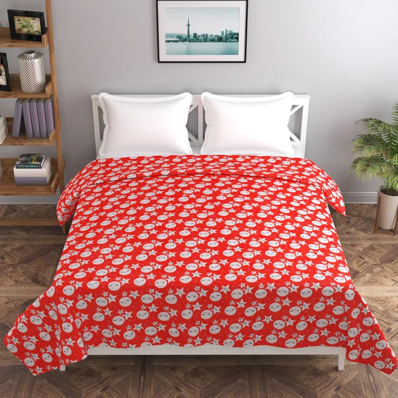 Moonglow Flannel Duvet Cover (Red) - 190 GSM media 6
