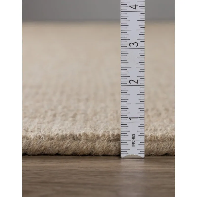 Ethereal Hand Loomed Wool Rug - Taupe media 9