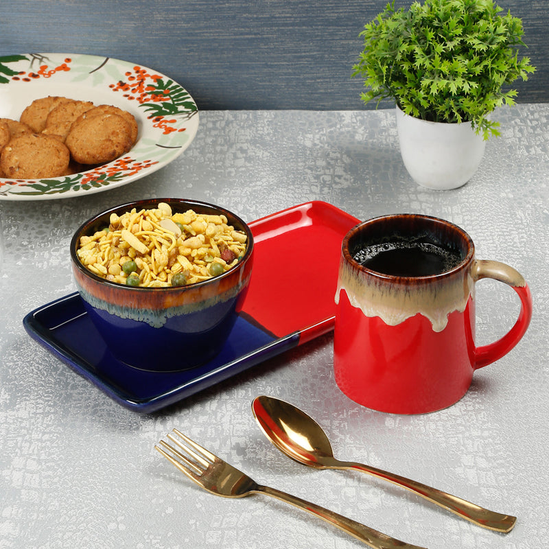 Bonita Tea Set (Red) - Three Piece Set