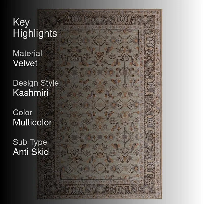 Azrael Velvet Rectangle Anti-Skid Carpet media 2