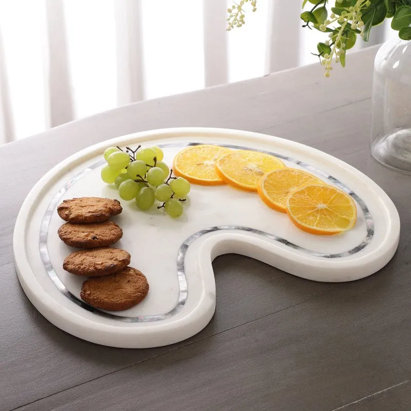 Gilded Horizon Marble Platter media 4