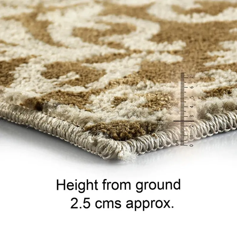Medina Tile Soft Pile Anti-Skid Carpet - Beige media 5