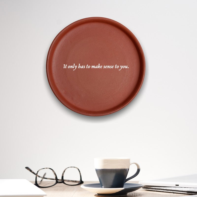 Self-assurance Terracotta Wall Plate