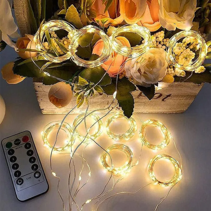 Warm Glow Curtain Lights media 3