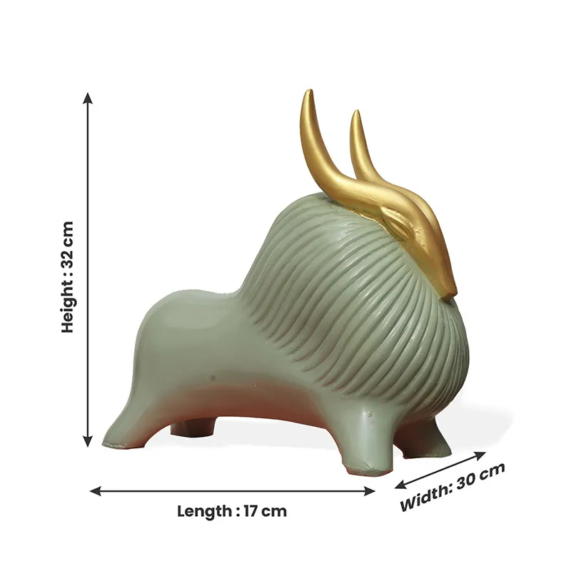 Gilded Yak Polyresin Showpiece media 5