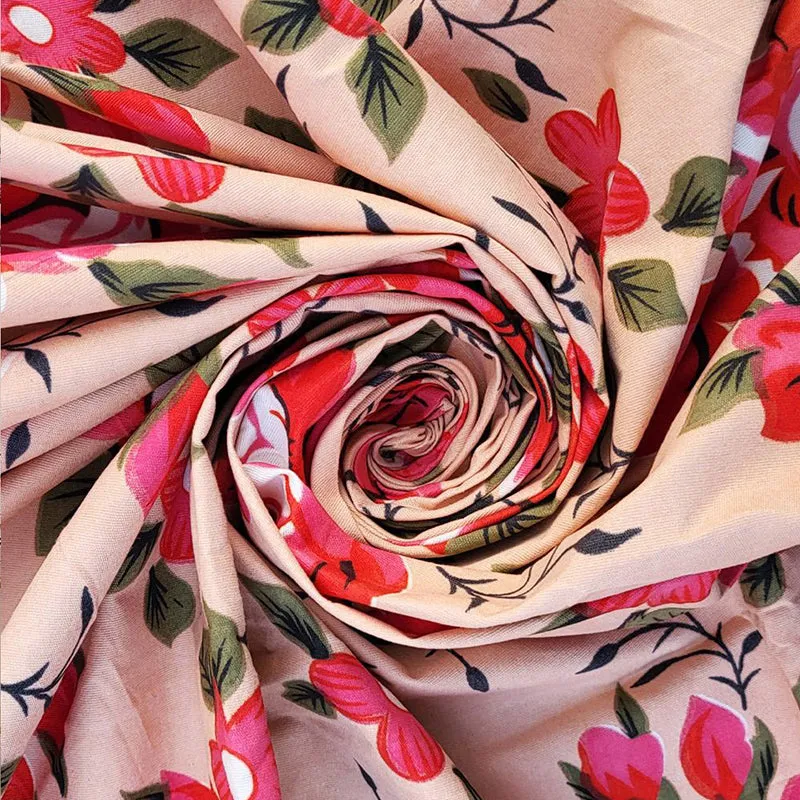 Rose Dawn Cotton Curtain - Set Of Two media 5