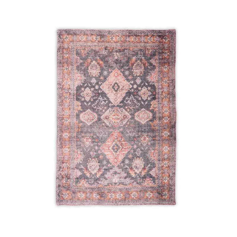 Block Geometry Cotton Hand Woven Cotton Rug media 1