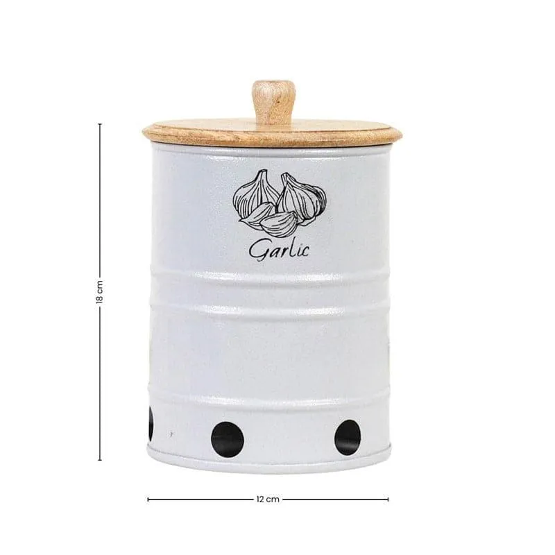Chipo Garlic Storage Container (2.5 L) - Grey & Brown media 5
