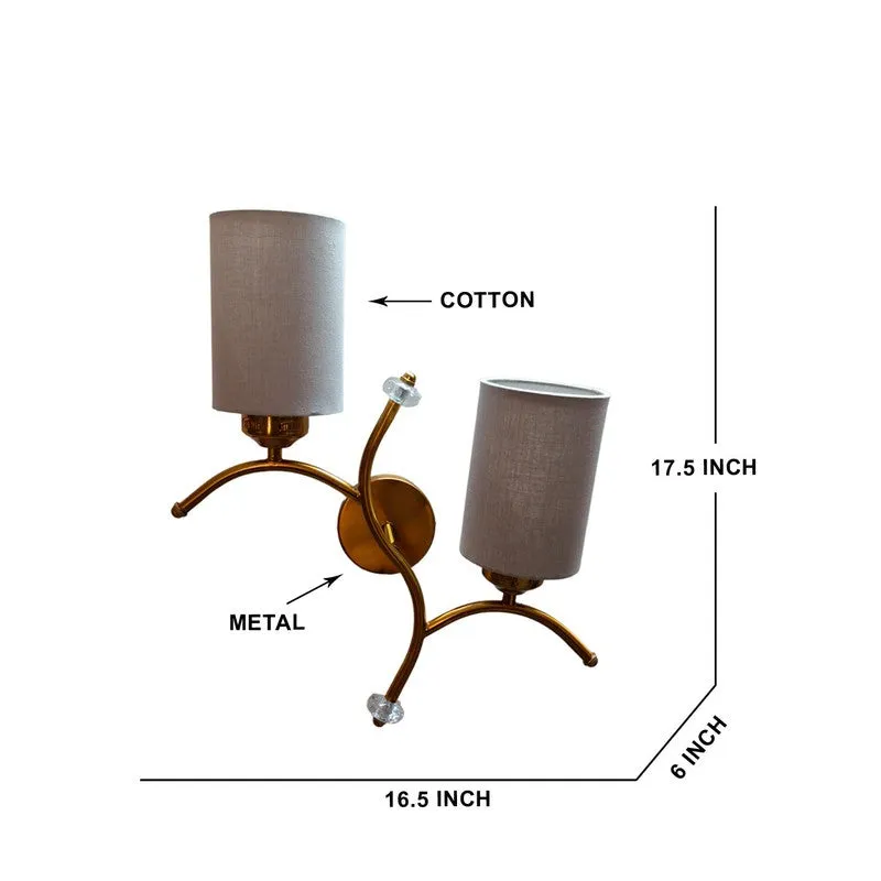 LumiBranch Dual Cotton Wall Lamp - Grey media 8