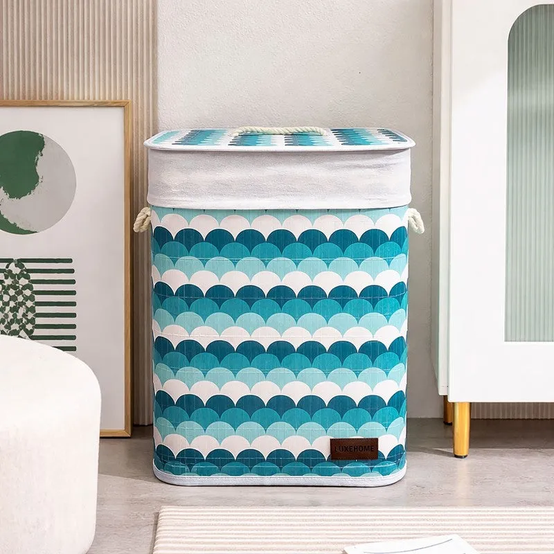 Wave Bamboo Laundry Basket media 3