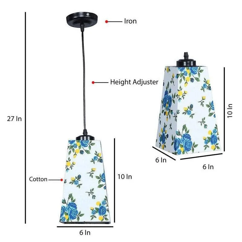 Floral Glow Fabric Ceiling Lamp media 7