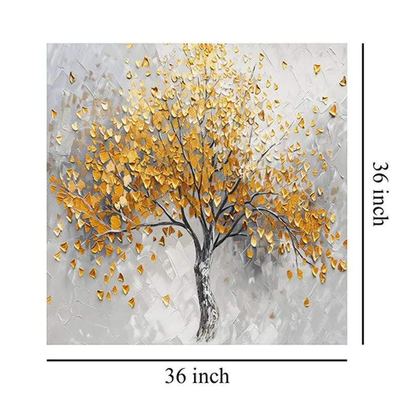 Golden Canopy Poly Canvas Wall Painting media 8