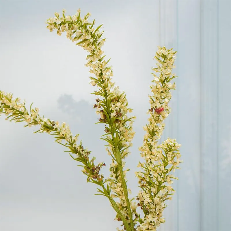 Faux Autumn Amaranthus Millet Grass Flower Stick (White) - 35 CM media 4