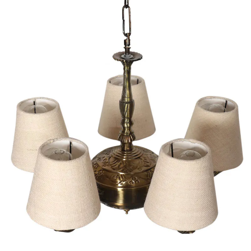 Bellone Conical Golden Antique Ceiling Lamp media 3