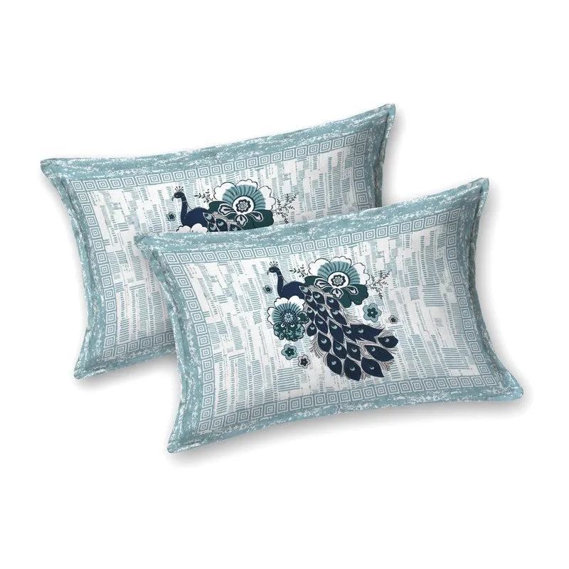 Classicon Cotton Bedsheet (Blue) - 240 TC media 4