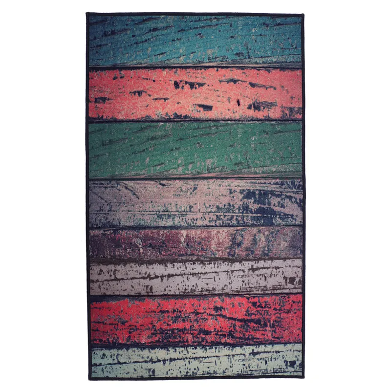 Rustic Stripes Anti-Skid Carpet media 1