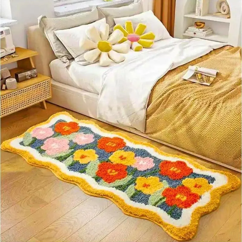 Gardenia Glory Micro Fiber Runner Rug media 4