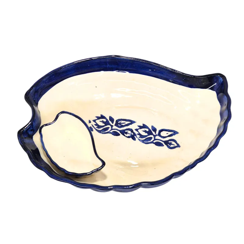 Leavra Ceramic Platter - Blue media 6
