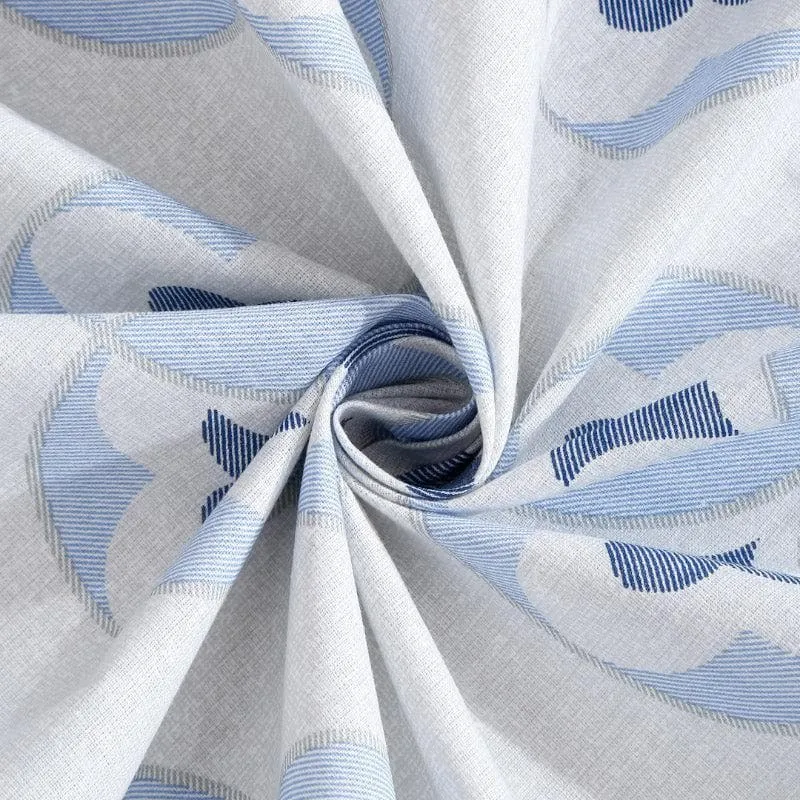 Gienna Printed Cotton Bedsheet (Blue) - 200 TC media 5
