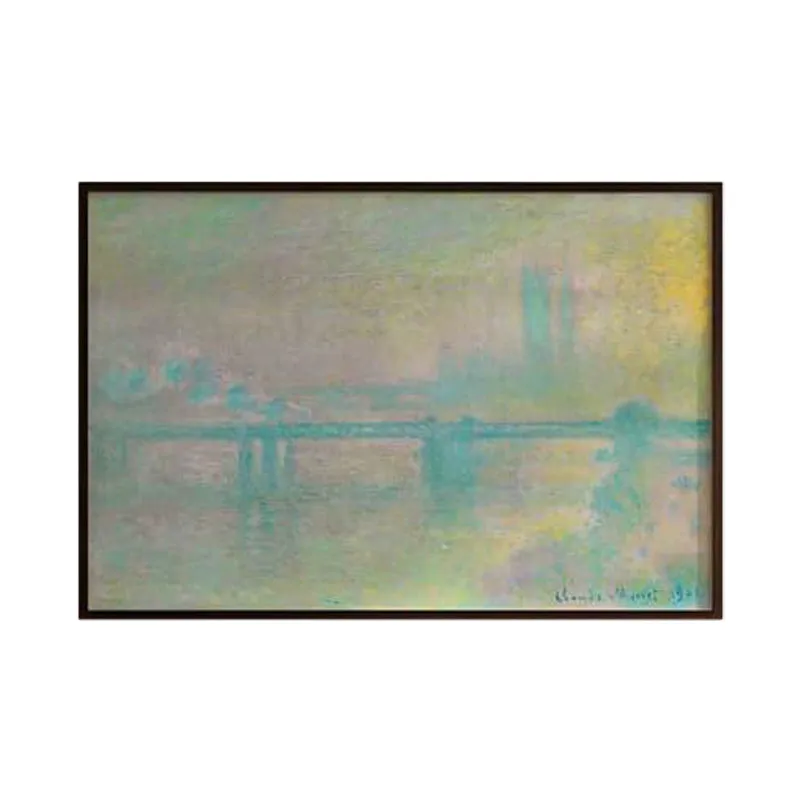 Charing Cross Bridge In London By Claude Monet - Black Frame media 6