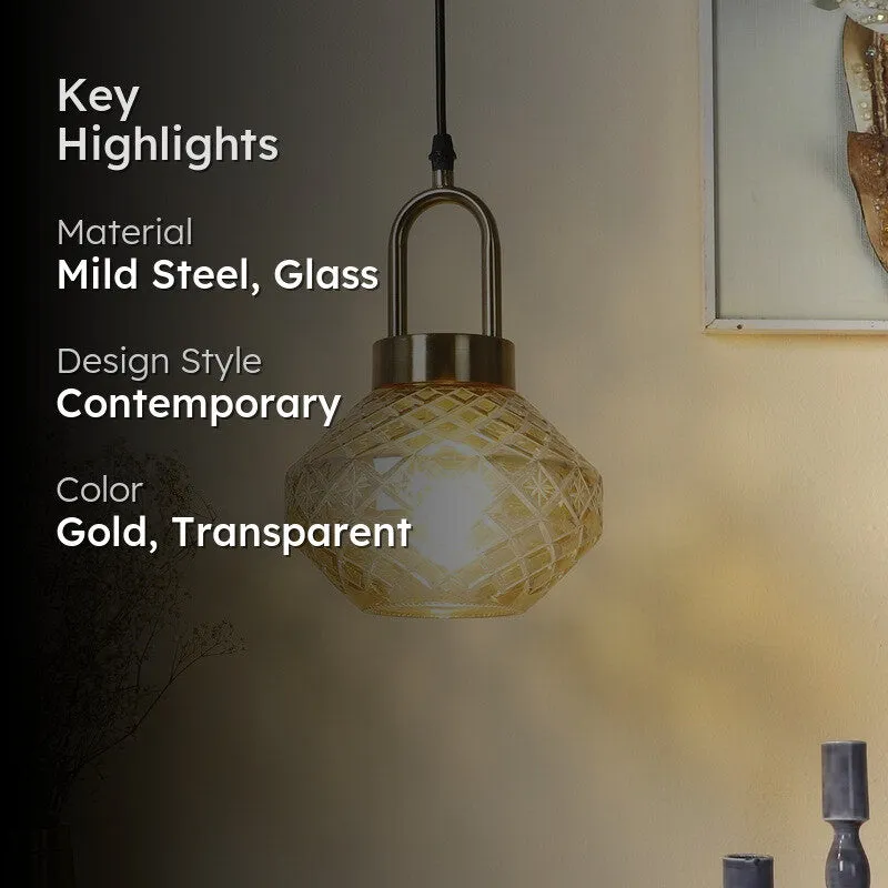 Loriella Elegant Glass Pendant Lamp media 2