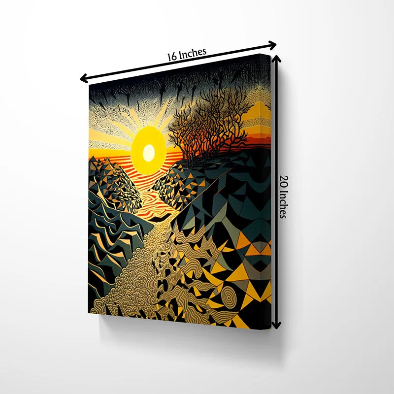 Sunlit Walkways Wall Painting media 5