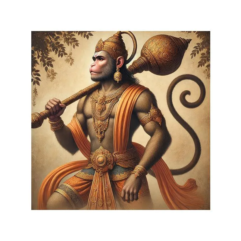 Hanumanta Shoora Wall Painting media 4