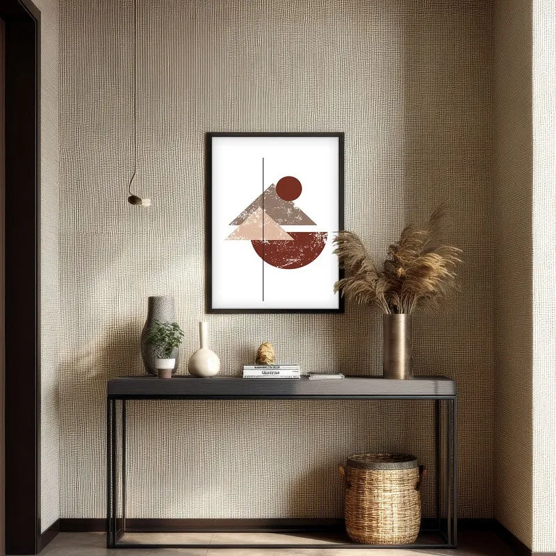 Earthy Axis Canvas Wall Painting With Black Frame media 4