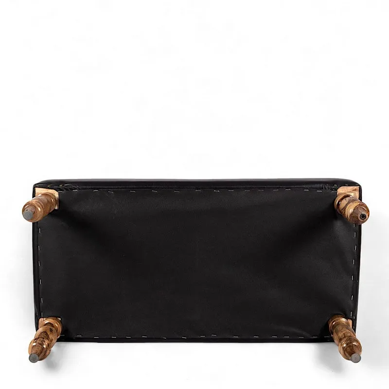 Dravo Sheesham Wooden Bench - Black media 7