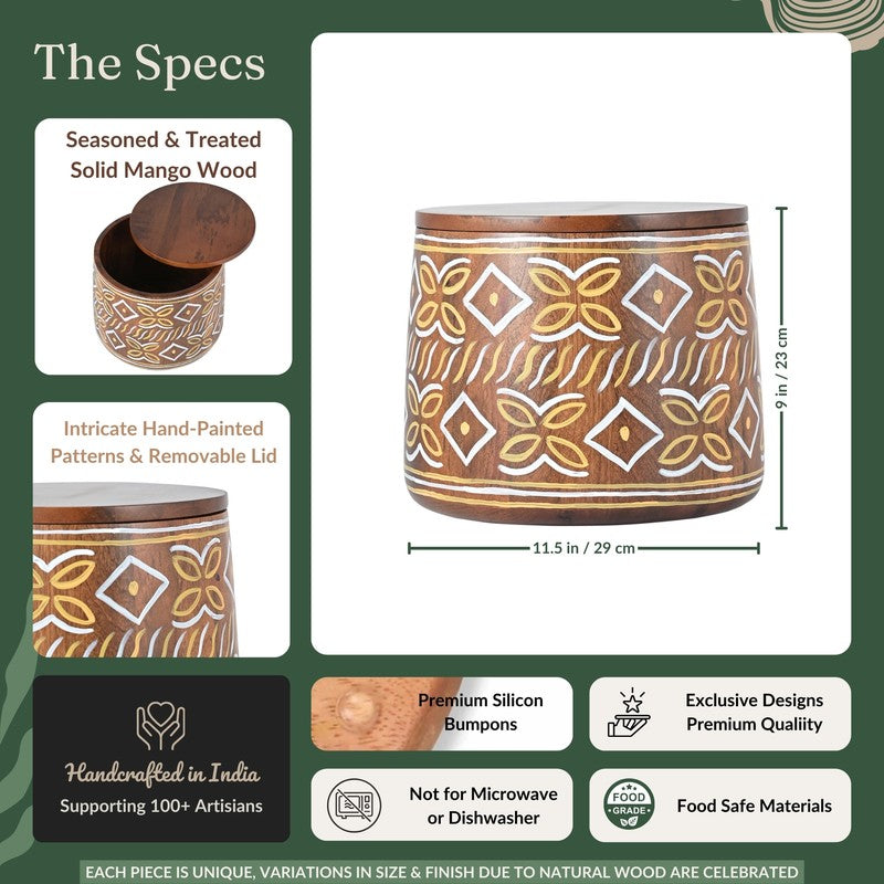 Mandira Pooja Stool With Storage media 8