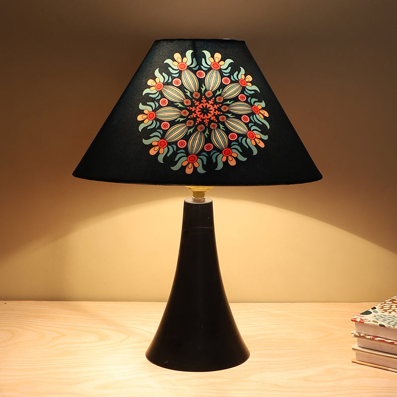 Toile Node Printed Metal Table Lamp - Multicolor