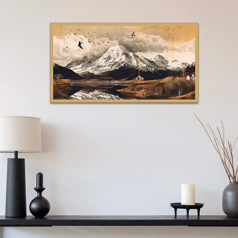 Mountain Vista Canvas Wall Painting media 6