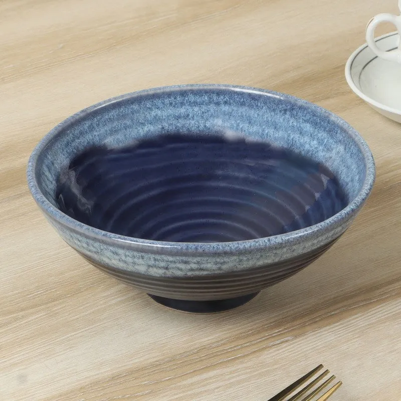 Ceramic Serving Bowls (Blue) - 700 mL media 1