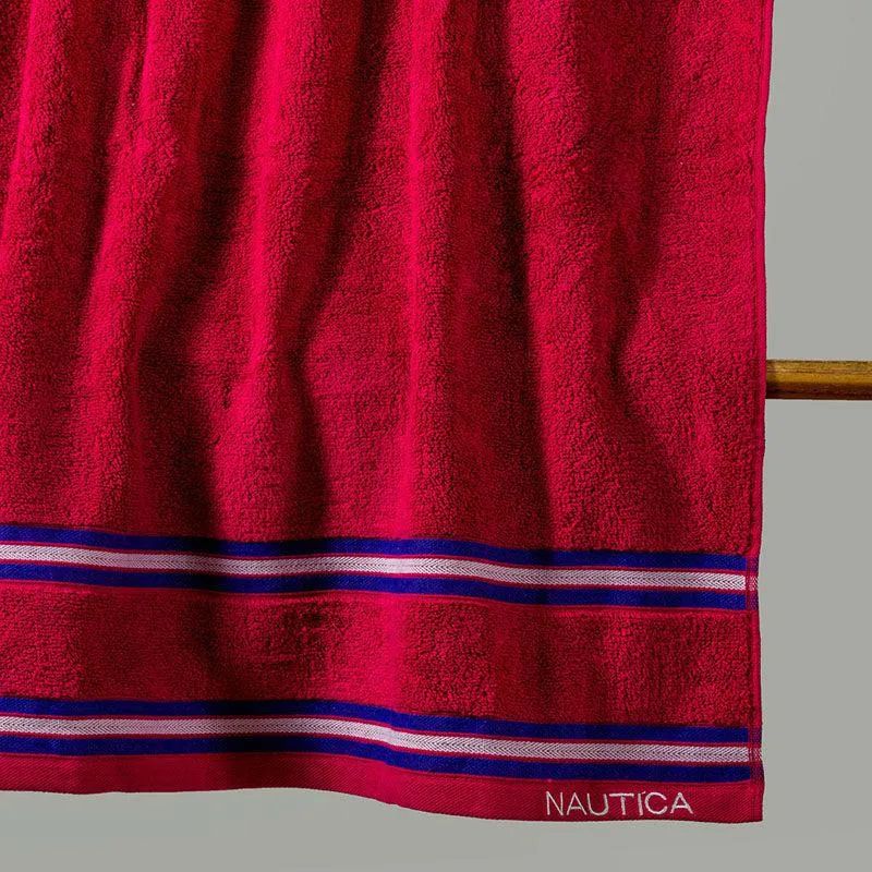Nautica Dove Down Cotton Towel Set (Pink & Yellow) - Set Of Two media 4