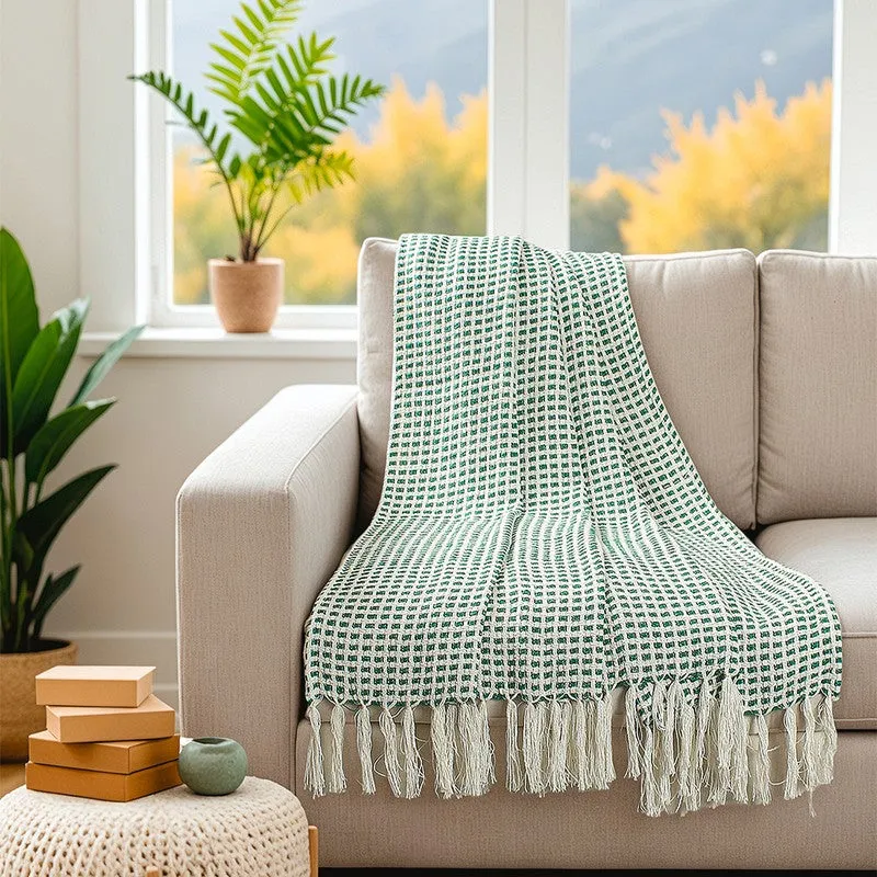Bohemian-Inspired Throw - Green media 1
