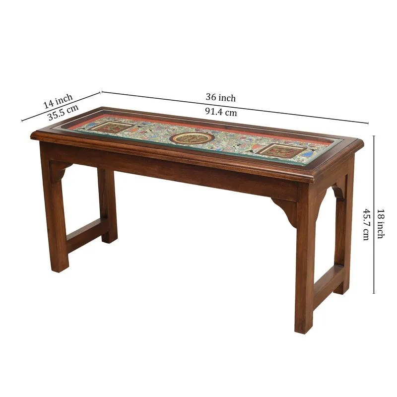 Villy Teak Wood Console Table media 6