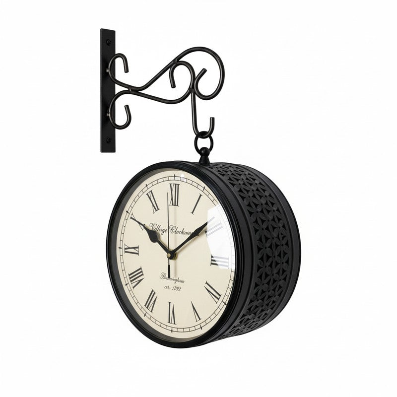 The Black Meridian Iron Wall Clock media 6