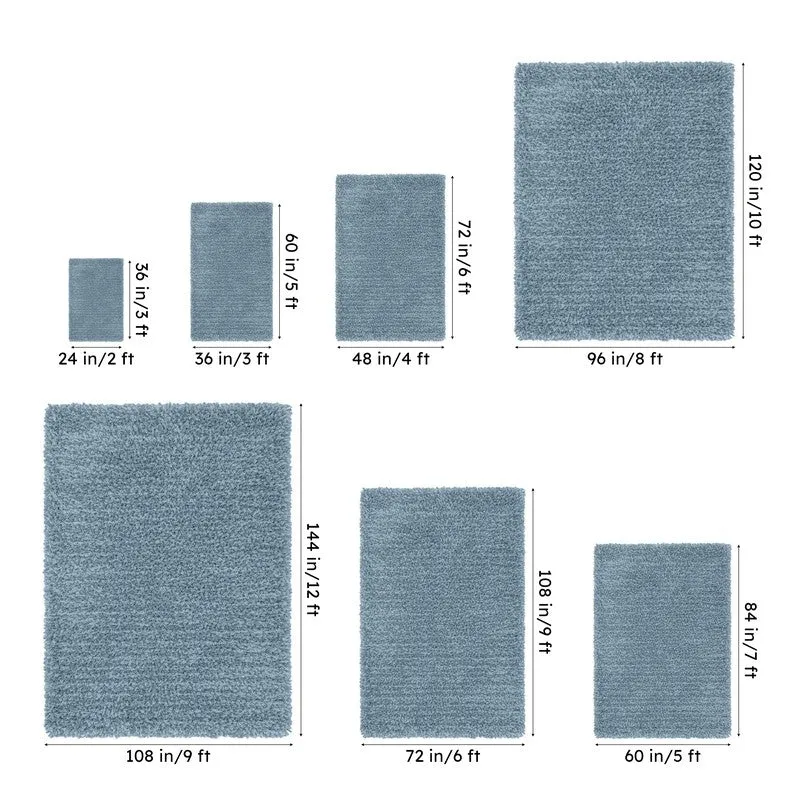 Table Tufted Woven Whisper Rug - Light Blue media 13