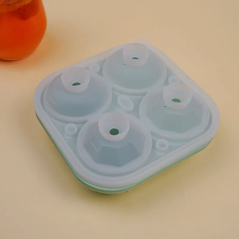 Rose Trio Silicone 4-Cube Ice Mould - Green media 3
