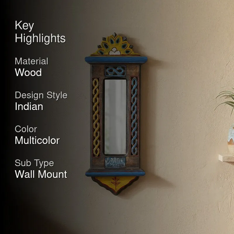 Raamya  Handcrafted Rectangle Jharokha Mirror - 2