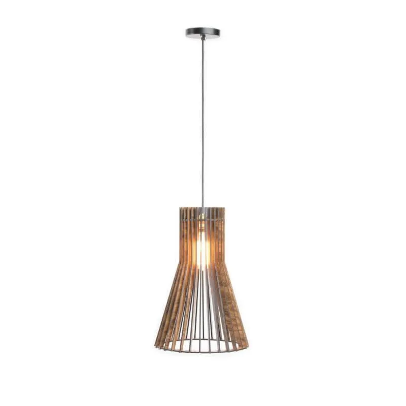 Cone Clan Wooden Ceiling Lamp media 4