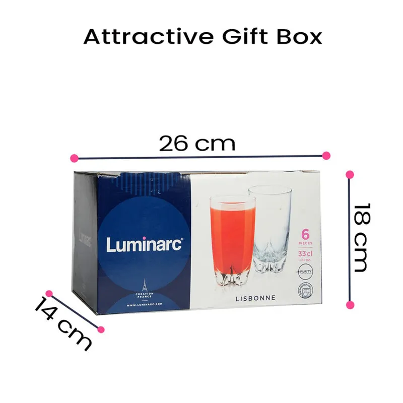 Luminarc Lisbonne Glass (330 mL) - Set Of Six media 7