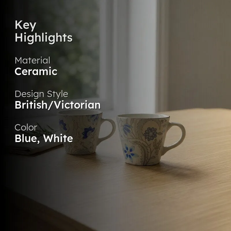Florale Ceramic Tea Cups (150 mL Each) - Set of Two media 2