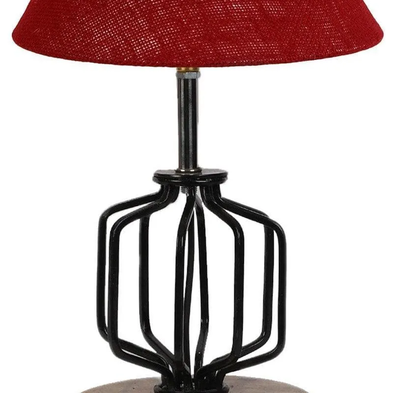 Cosmo Fabric Table Lamp - Red,Black,Brown media 6